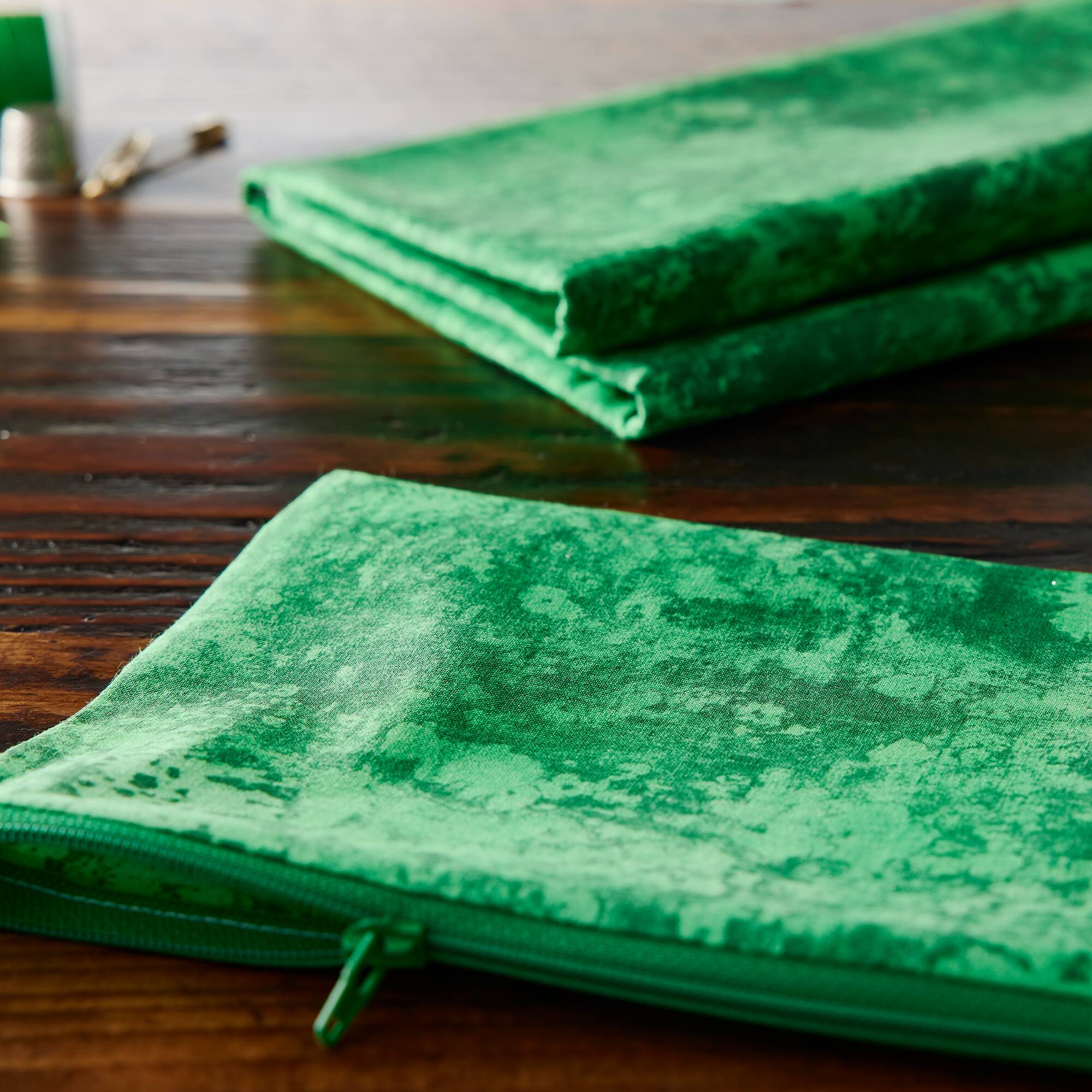 Fabric Traditions Green Texture Cotton Fabric